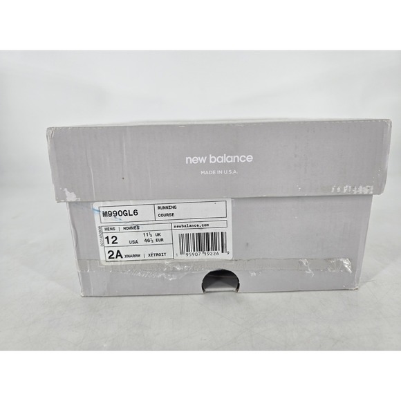 New Balance Men's 990v6 M990GL6 Gray Sz:12 2A - X Narrow- Used REPLACED INSOLES - Picture 3 of 15